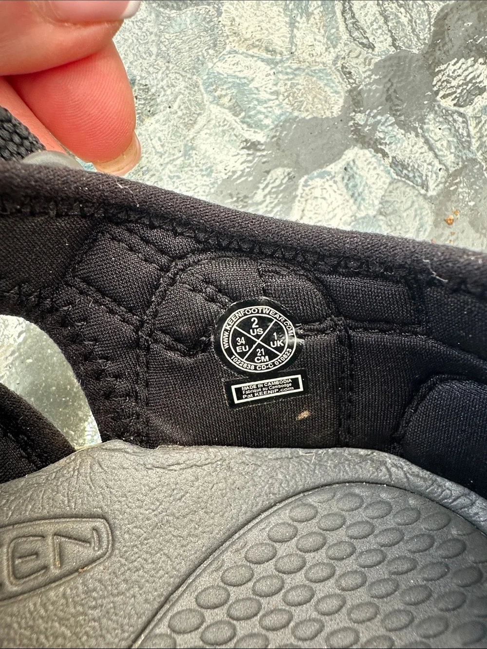 Keen Black Kids Closed-Toe Sport Sandals